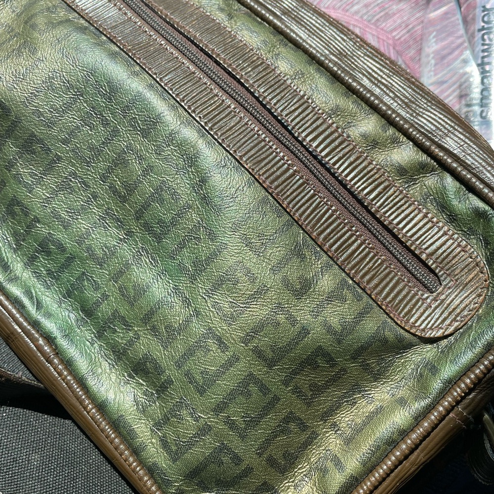 Green and Brown Men's Bag Fendi Vintage - Picture 4 of 15